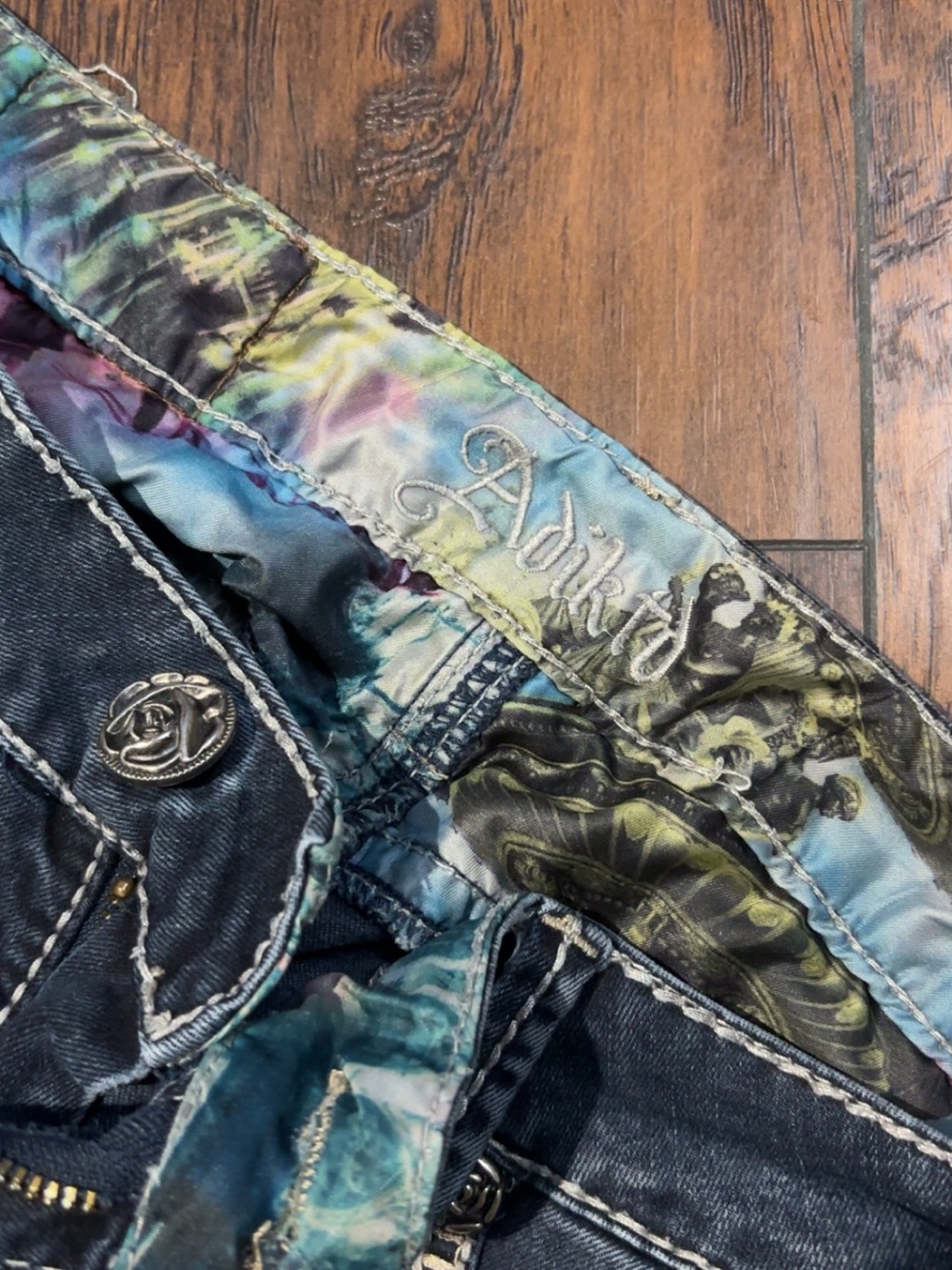 Adiktd Dark Blue Boot Cut jeans - Picture 5 of 7